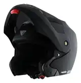 Casco Moto Rebatible Vertigo Crux Ventilaciones Visor Fume