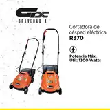 Cortadora Césped 1300w 2 Posiciones De Corte