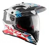 Casco Moto Axor X Cross Doble Visor Apto Pinlock Enduro Off Road
