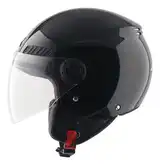 Casco Moto Abierto Con Visor Axor Kioto Solid Doble Certificación