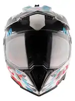Casco Moto Axor X Cross Doble Visor Apto Pinlock Enduro Off Road