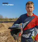 Casco Moto Vertigo Para Niños Enduro X-turbo Off Road