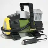 Compresor De Aire Mini Portátil Con Luz Led 12v Driven Verde