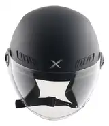 Casco Moto Abierto Con Visor Axor Kioto Solid Doble Certificación