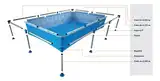 Pileta Rectangular 1500 L Pelopincho 2.4m X 1.55m