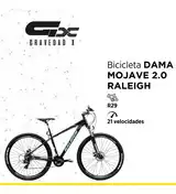 Bicicleta Mtb Raleigh Mojave 2.0 Dama R29-21v Alum