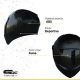 Casco Moto Vertigo V50 Dark Edicion Especial