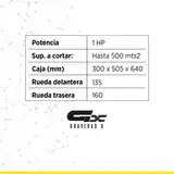 Cortadora De Césped Dibra Grama Bahiana 1600 Watts