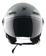 Casco Moto Abierto Con Visor Axor Kioto Solid Doble Certificación