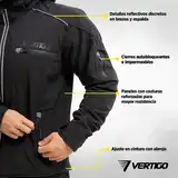 Campera Vertigo Softshell Desmontable Protección