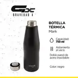 Botella Térmica Mark 750 Ml Acero Inoxidable