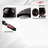 Casco Moto Abierto Retro Axor Jet Solid Visor Solar