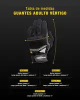 Guantes Invierno Moto Vertigo Cuero Mesh Función Táctil M