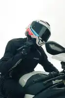 Casco Moto Axor Brutale Doble Visor Con Pinlock Doble Alerón B-R BRILLO L