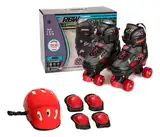 Patines 4 Ruedas Extensible Rbw Con Protecciones
