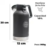 Termo Growler Kushiro 1.9lts Acero Inoxidable