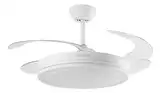 Ventilador De Techo Retráctil Etheos 100w Luz Led Control