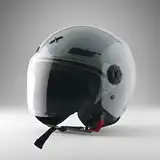 Casco Moto Abierto Con Visor Axor Kioto Solid Doble Certificación