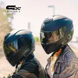 Casco Moto Integral Vertigo V50 Dark Full Aleron