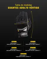 Guantes Moto Invierno Vertigo Cuero Mesh Función Táctil
