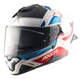 Casco Moto Axor Brutale Doble Visor Con Pinlock Doble Alerón B-R BRILLO L