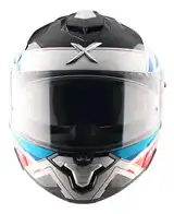 Casco Moto Axor Brutale Doble Visor Con Pinlock Doble Alerón B-R BRILLO L