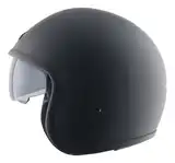 Casco Moto Abierto Retro Axor Jet Solid Visor Solar
