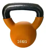 Pesa Rusa Kettlebell 16kg Hierro Pvc Gym Fit Pesas Funcional