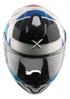 Casco Moto Axor Brutale Doble Visor Con Pinlock Doble Alerón B-R BRILLO L
