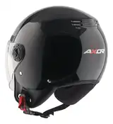 Casco Moto Abierto Con Visor Axor Kioto Solid Doble Certificación