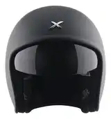 Casco Moto Abierto Retro Axor Jet Solid Visor Solar