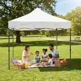 Gazebo Con Paredes Plegable Autoarmable Acero 3x3 Camping Impermeable