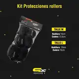 Kit Protecciones Black Stark P/ Rollers, skate