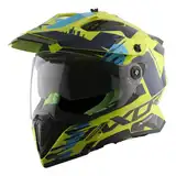 Casco Moto Axor X Cross Doble Visor Apto Pinlock Enduro Off Road