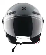 Casco Moto Abierto Con Visor Axor Kioto Solid Doble Certificación