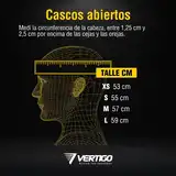 Casco Moto Abierto Vertigo Custom