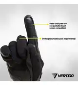 Guantes Moto Vertigo C Protección Rígida Nudillos