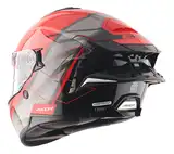 Casco Moto Axor Brutale Doble Visor Con Pinlock Doble Alerón B-R BRILLO L