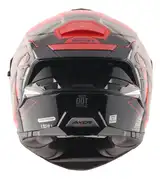 Casco Moto Axor Brutale Doble Visor Con Pinlock Doble Alerón B-R BRILLO L
