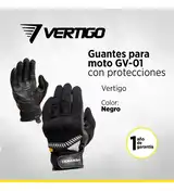 Guantes Moto Vertigo C Protección Rígida Nudillos