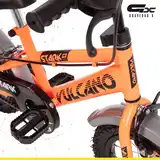 Bicicleta R12 Vulcano Stark Acero Con Rueditas Varones