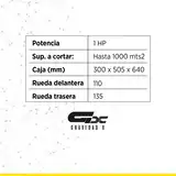 Cortadora Césped Eléctrica 1600w 6 Posiciones