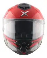 Casco Moto Axor Brutale Doble Visor Con Pinlock Doble Alerón B-R BRILLO L